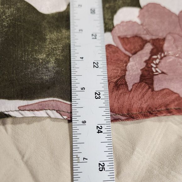 Lovely Melody Women's S Floral Print Satin Tie Neck Long Sleeve Blouse USA - Picture 10 of 11